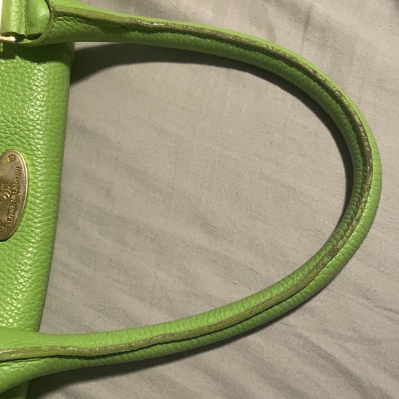 Green leather Lowe Valentini handbag - Picture 11 of 12